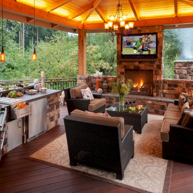 45+ Awesome Cooking With Amazing Outdoor Kitchen Ideas