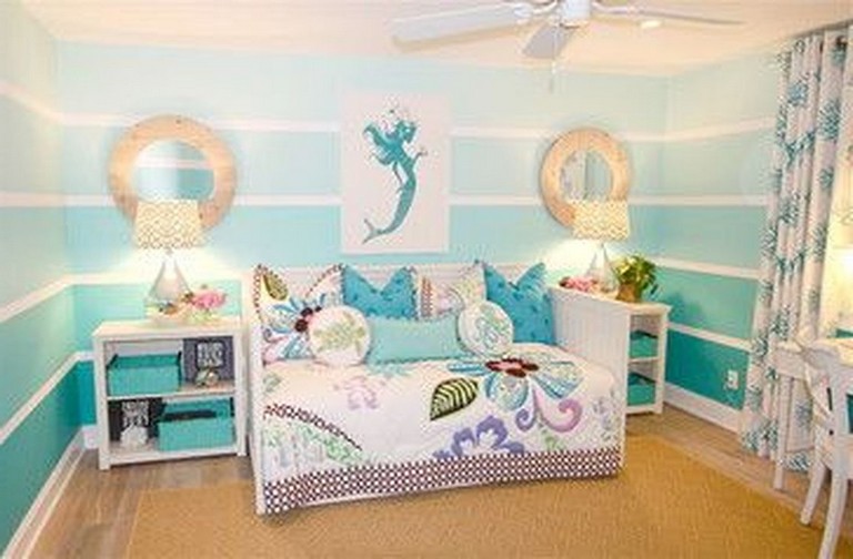 36+ Sweet Mermaid Themes Bedroom Ideas For Your Children (35 ...