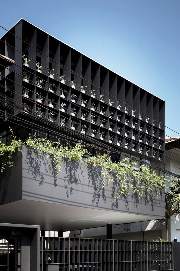 Incridible-Bangkok-House-with-a-Steel-Facade-Filled-with-Plants-by ...